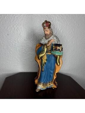 Wise Men King w/ Blue Chest Nativity Kirkland Signature 75177 From 1998 Set